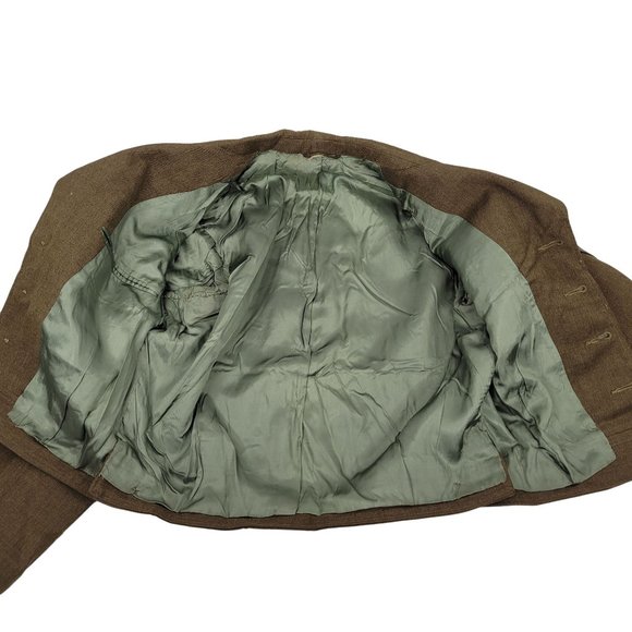 Korean War US 5th Army Ike Jacket A5 Ordnance Replacement Training Center DI Pin - Picture 12 of 12